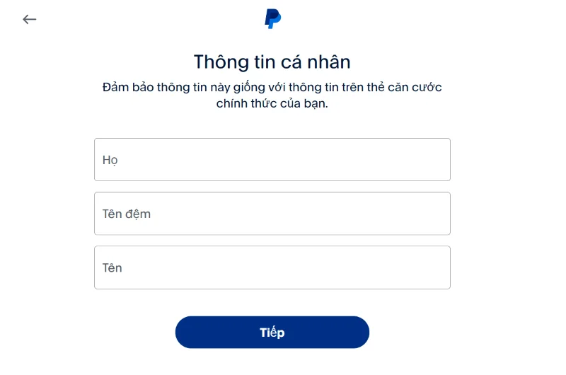Thông tin cá nhân