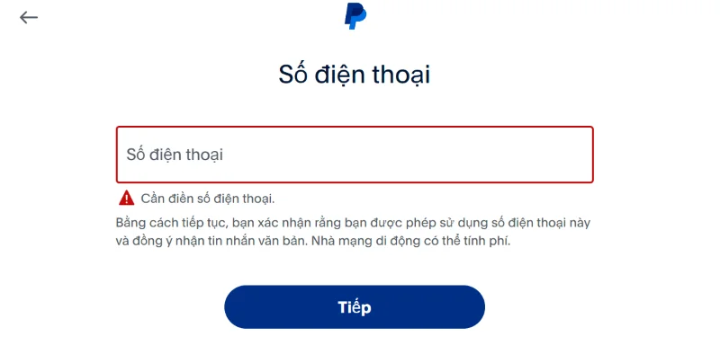 Nhập số điện thoại