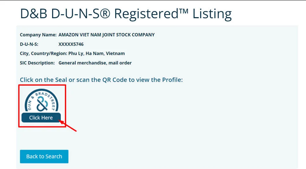 Đăng ký D-U-N-S Registered